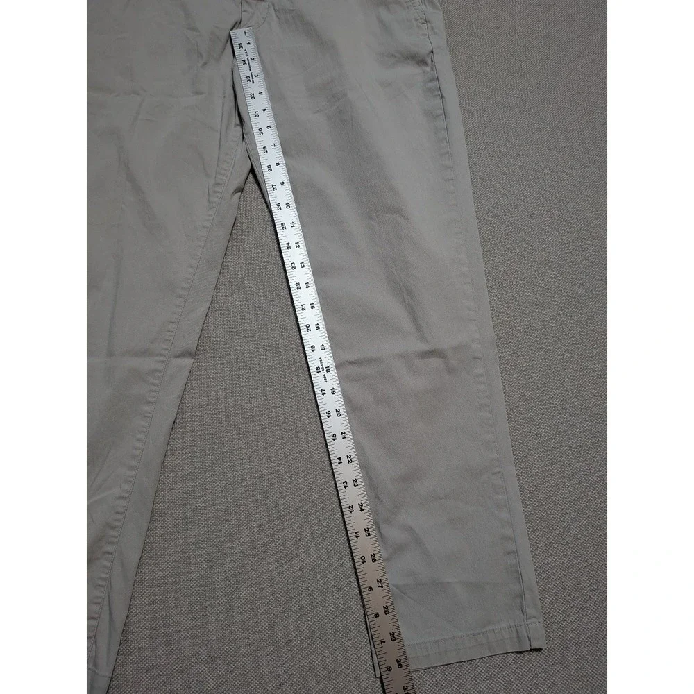 Birddogs Pants Men's Stone 36x32 Cotton Blend Stretch Chino Golf Travel